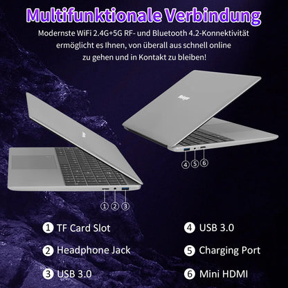 " 15.6"" Laptop, Intel Gen N95, 16GB RAM, 1TB Storage, FHD Display, Fingerprint Reader, Backlit Keyboard"
