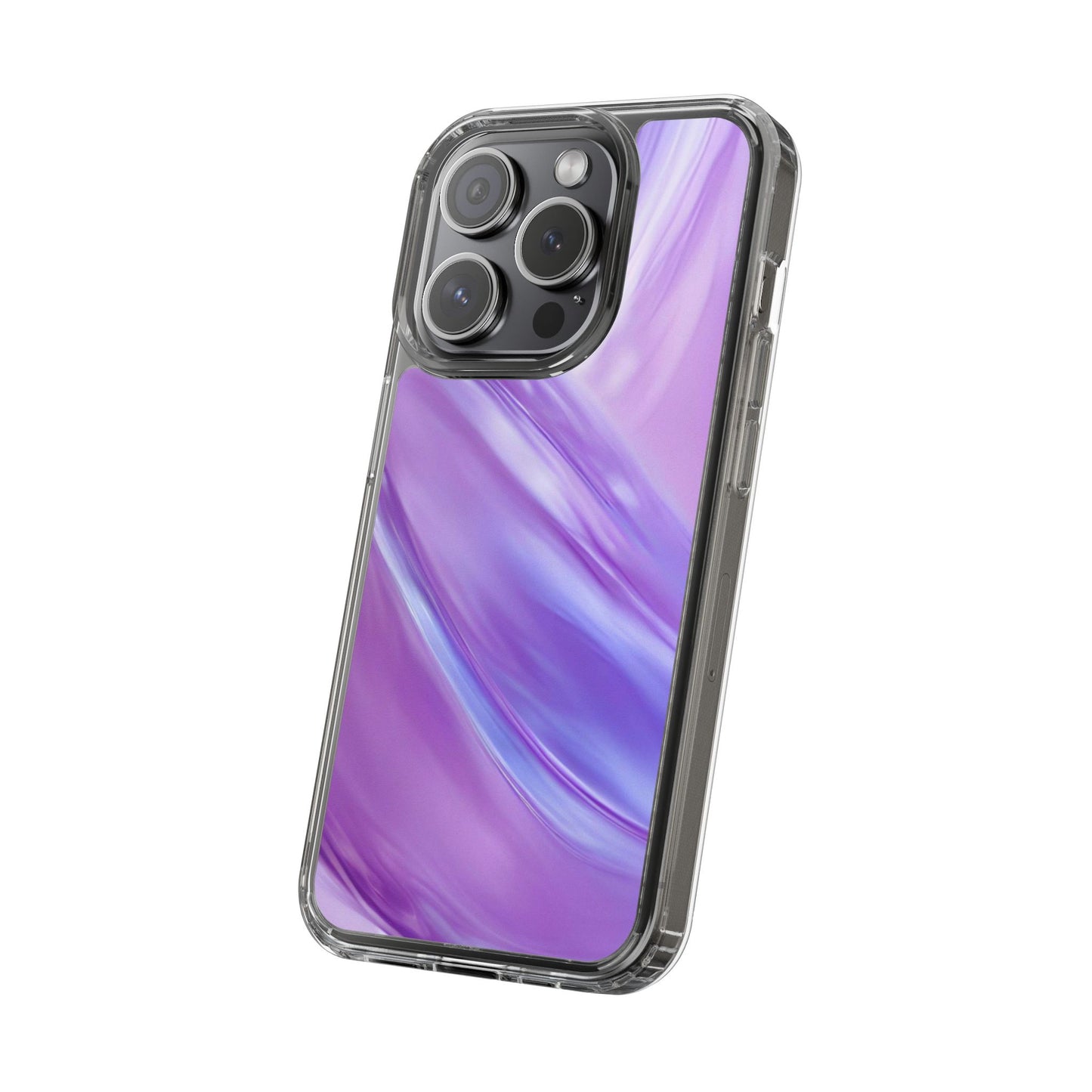 Clear Phone Case – Lavender Wave