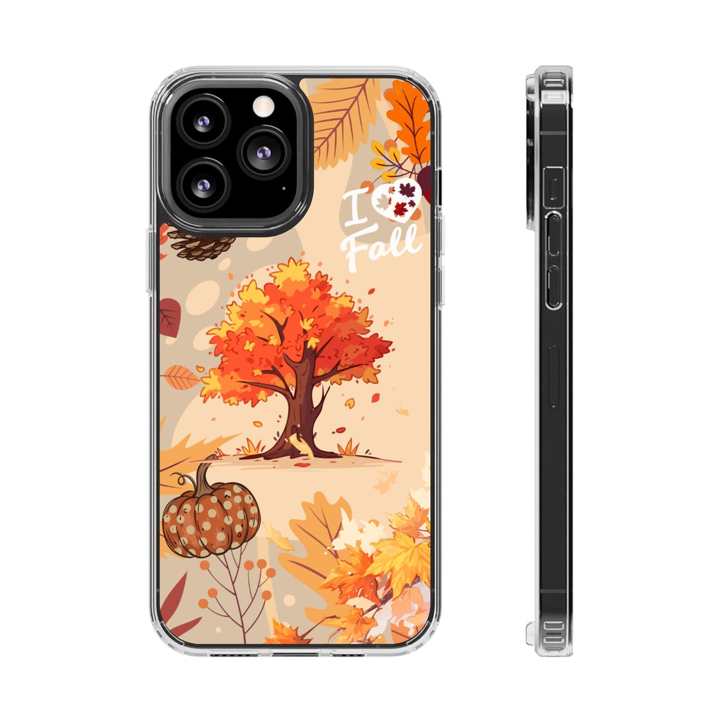 Clear Phone Case – Fall in Love