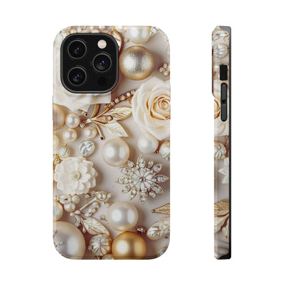 Wireless-Charging Compatible Case – Ivory Opulence