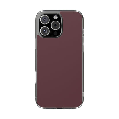 Clear Phone Case – Mulled Wine – Compatible with iPhone 13–17 & Samsung Galaxy S25–S26 Series