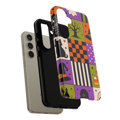 Protective Phone Case – Spooky Patchwork