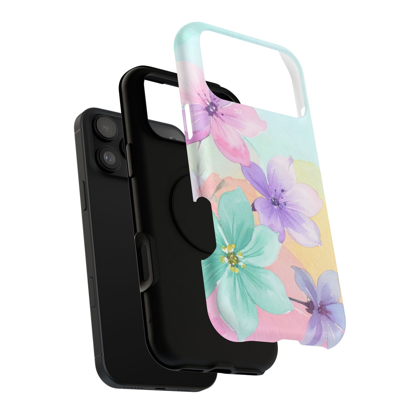 Impact-Resistant Phone Case – Water Petal
