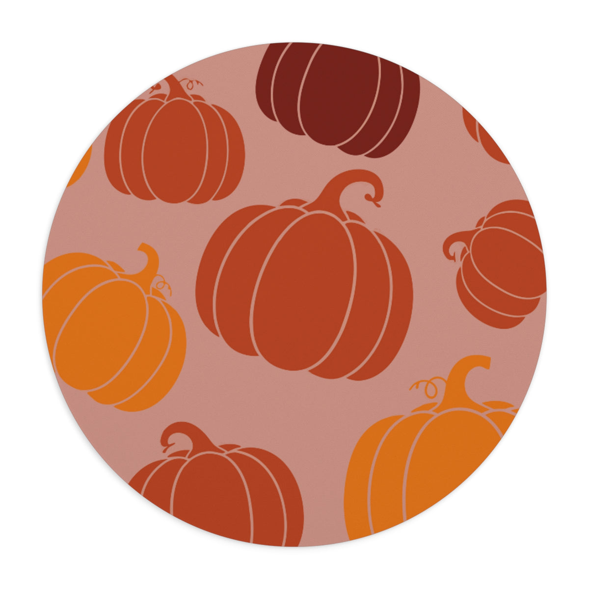 Round Mouse Pad – Pumpkin Mood