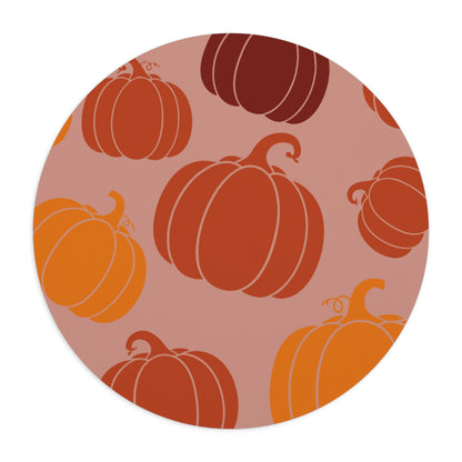 Round Mouse Pad – Pumpkin Mood