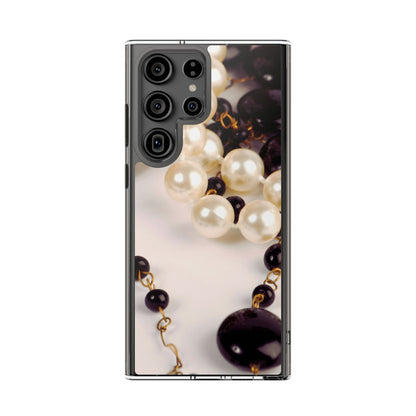 Clear Phone Case – Noir Pearl