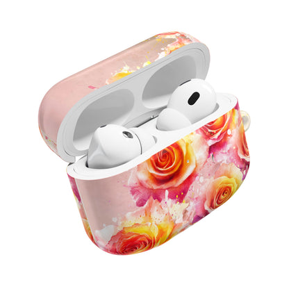 Earbud Case Cover – Sunset Roses