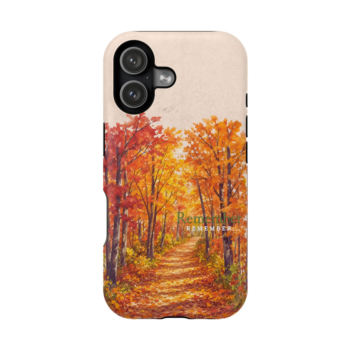 Wireless-Charging Compatible Case – Autumn Remembered – Compatible with iPhone 13–17 & Samsung Galaxy S25–S26 Series