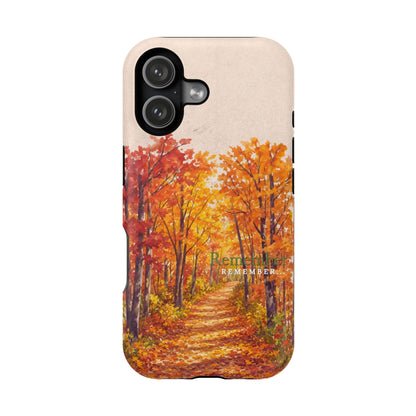 Wireless-Charging Compatible Case – Autumn Remembered – Compatible with iPhone 13–17 & Samsung Galaxy S25–S26 Series