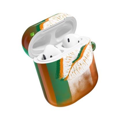 Wireless Earbud Case Cover – Irish Lip St. Patrick’s Day Design