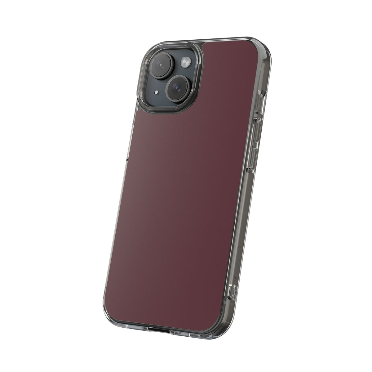 Clear Phone Case – Mulled Wine – Compatible with iPhone 13–17 & Samsung Galaxy S25–S26 Series