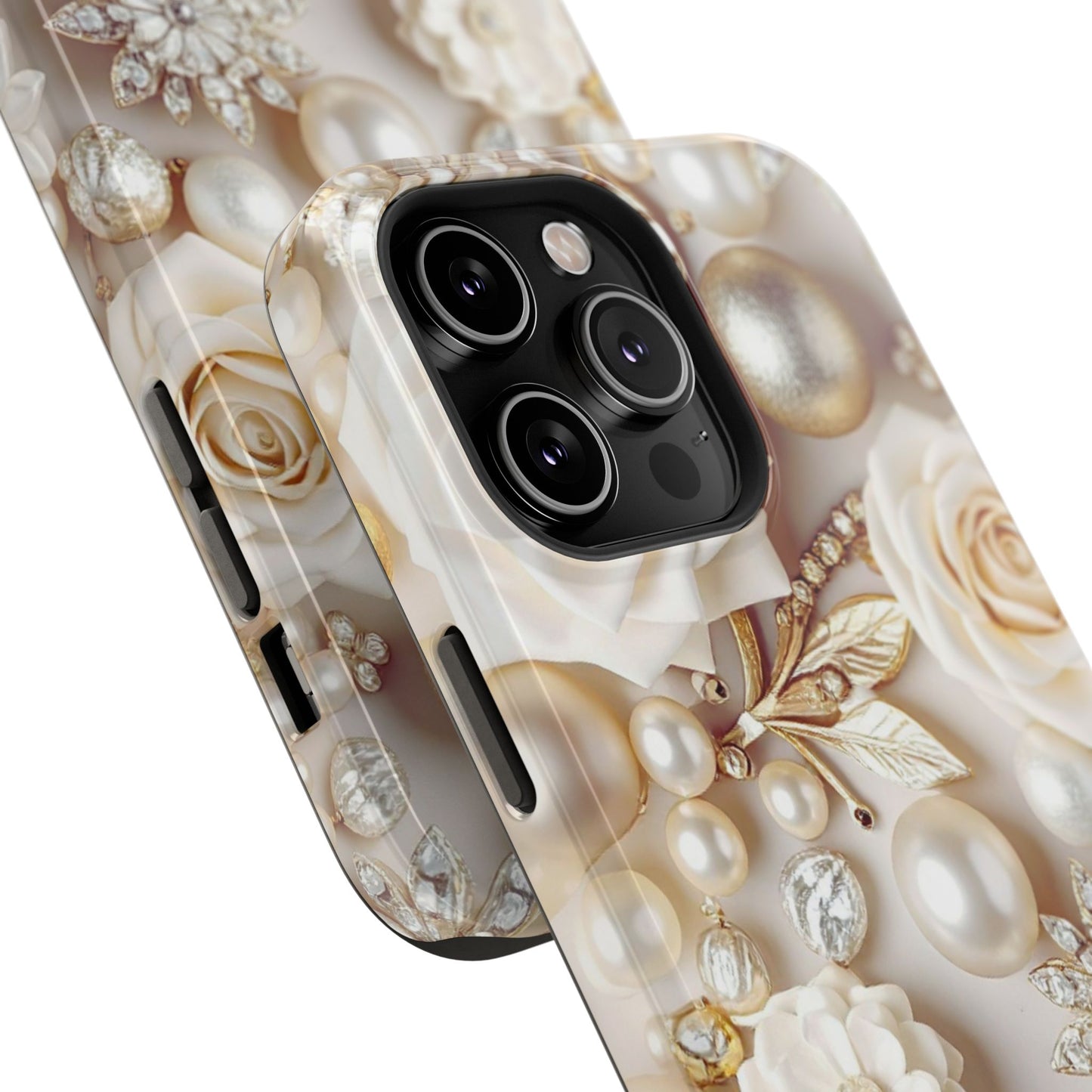 Impact-Resistant Phone Case – Ivory Opulence