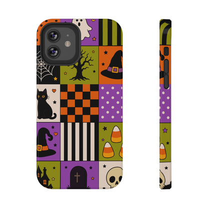Impact-Resistant Phone Case – Spooky Patchwork