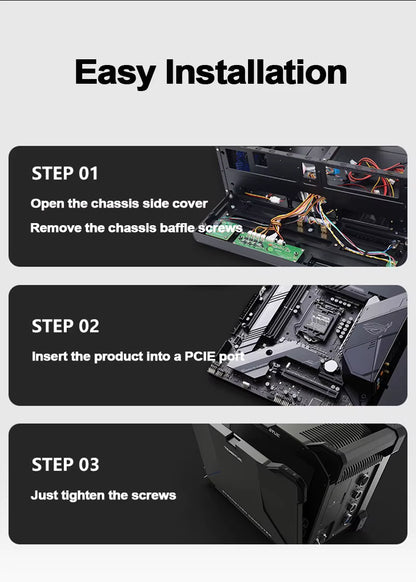 5Gbps Pcie to RJ45 Network Card RTL8126 Chip Gigabit Ethernet PCI Express Network Card for Desktop