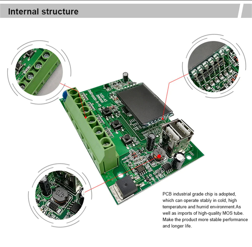 MPPT Solar Charge Controller: 30-100A 12V/24V - Auto Tracking