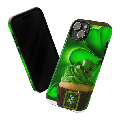 Protective Phone Case – Lucky Clover Cupcake St. Patrick’s Day Design