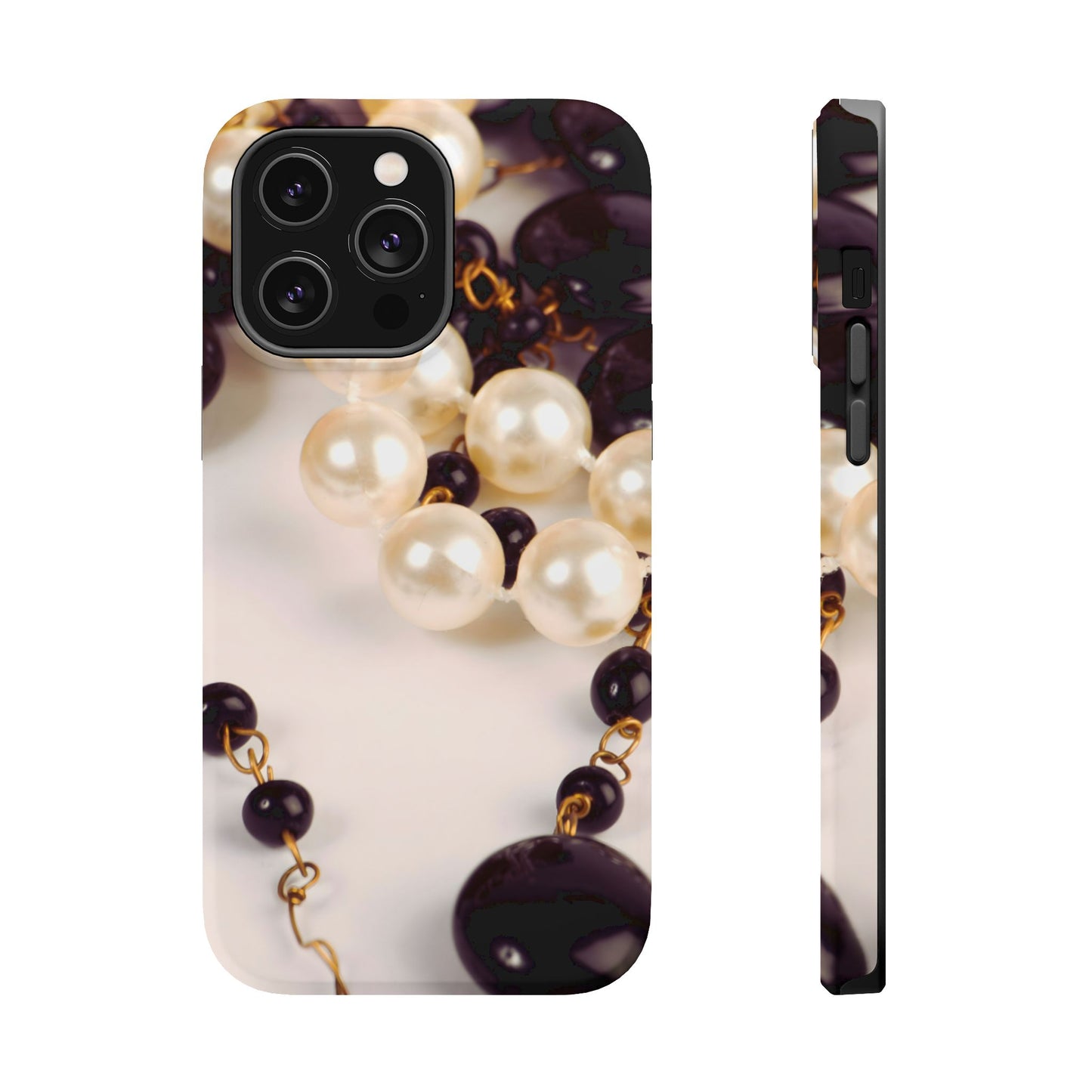 Wireless-Charging Compatible Case – Noir Pearl