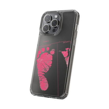 Clear Phone Case – Mom’s Little Pink Footprints