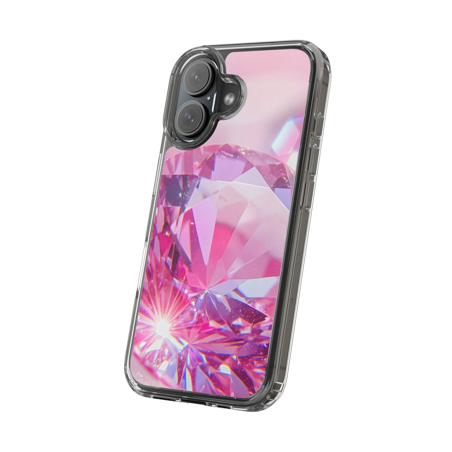 Clear Phone Case – Pink Ice