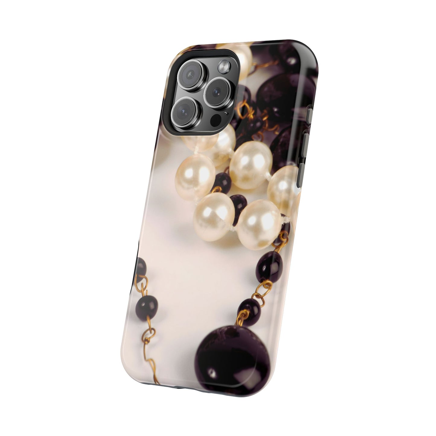 Wireless-Charging Compatible Case – Noir Pearl