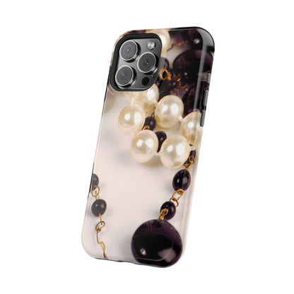 Wireless-Charging Compatible Case – Noir Pearl