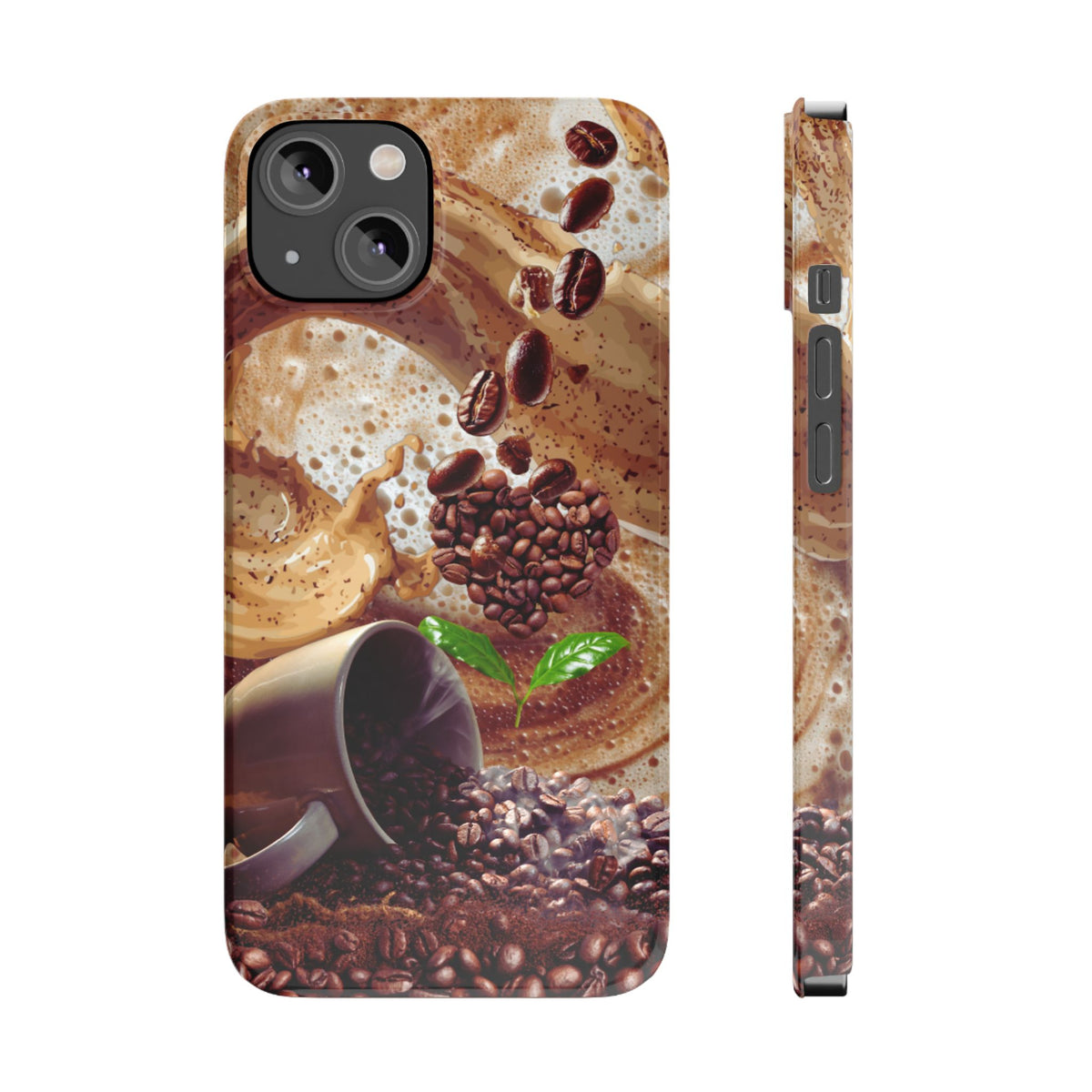 Slim Phone Case – Love at First Sip – Compatible with iPhone 11–17 Series