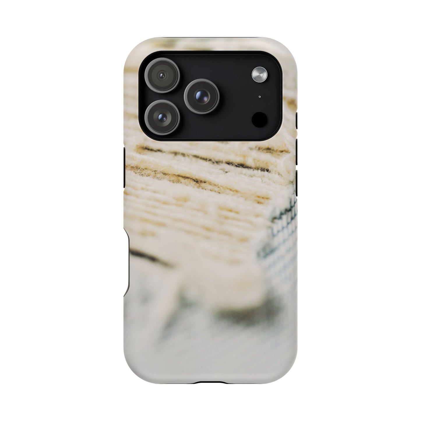 Impact-Resistant Phone Case – Woven Warmth