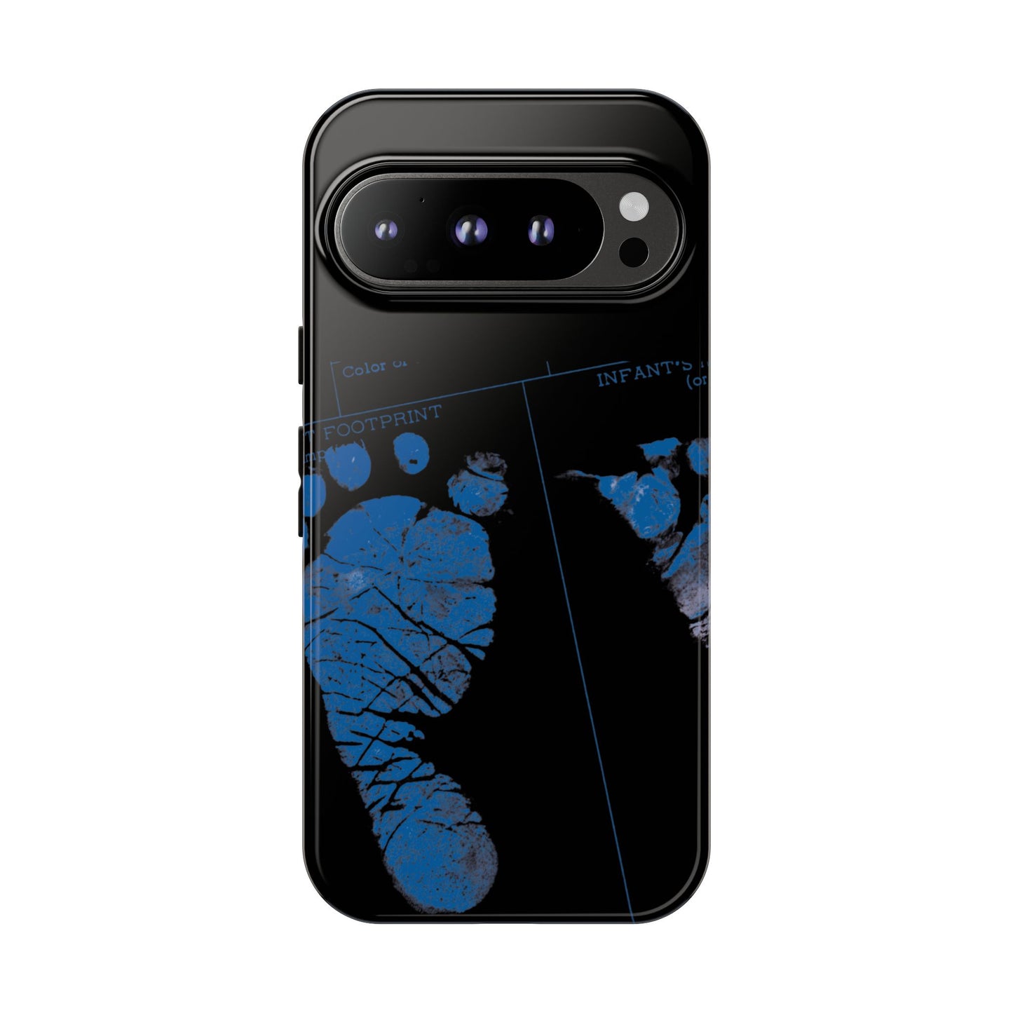Protective Phone Case – Mom’s Little Blue Footprints