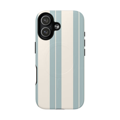Protective Magnetic Phone Case - Coastal Stripe