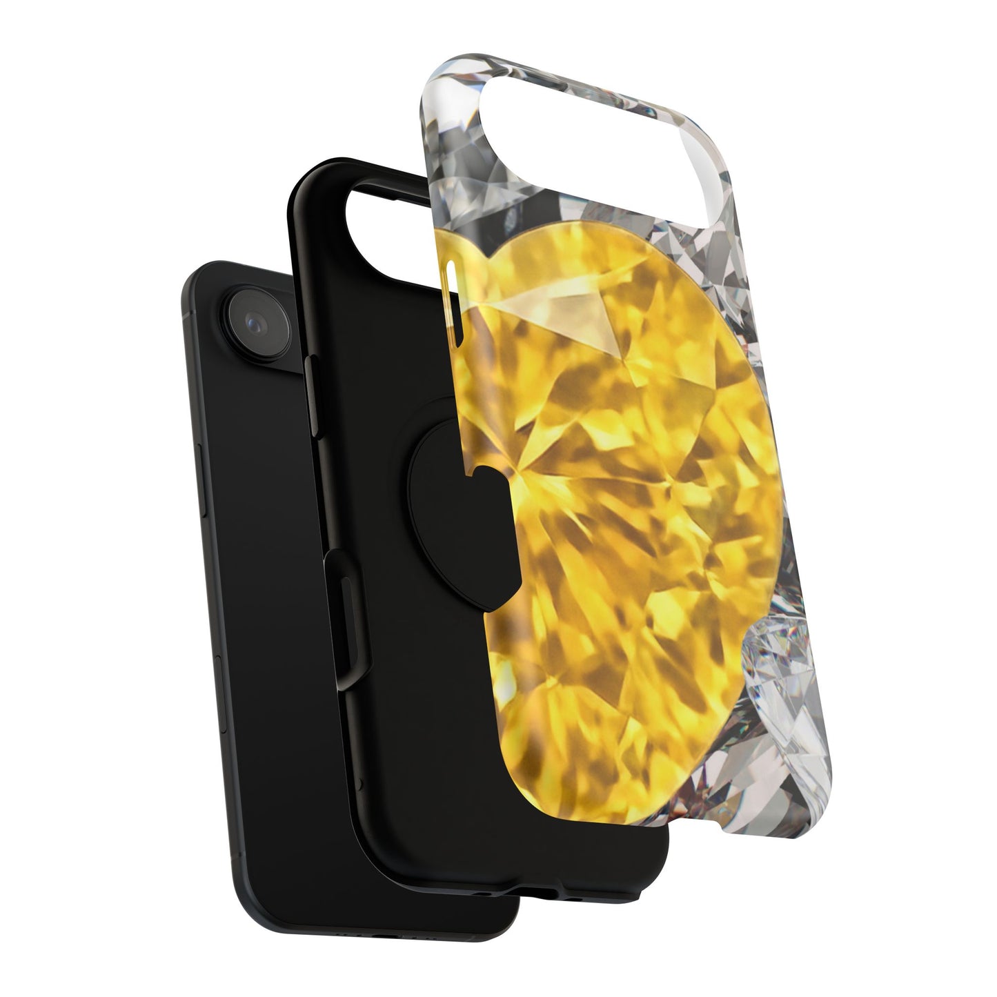 Impact-Resistant Phone Case – Heart of Gold
