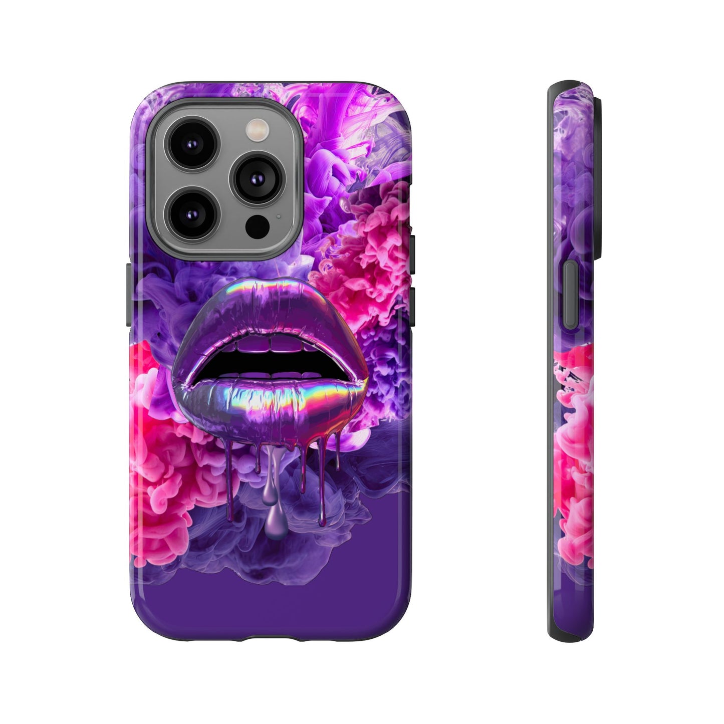 Protective Phone Case – Purple Haze Lips