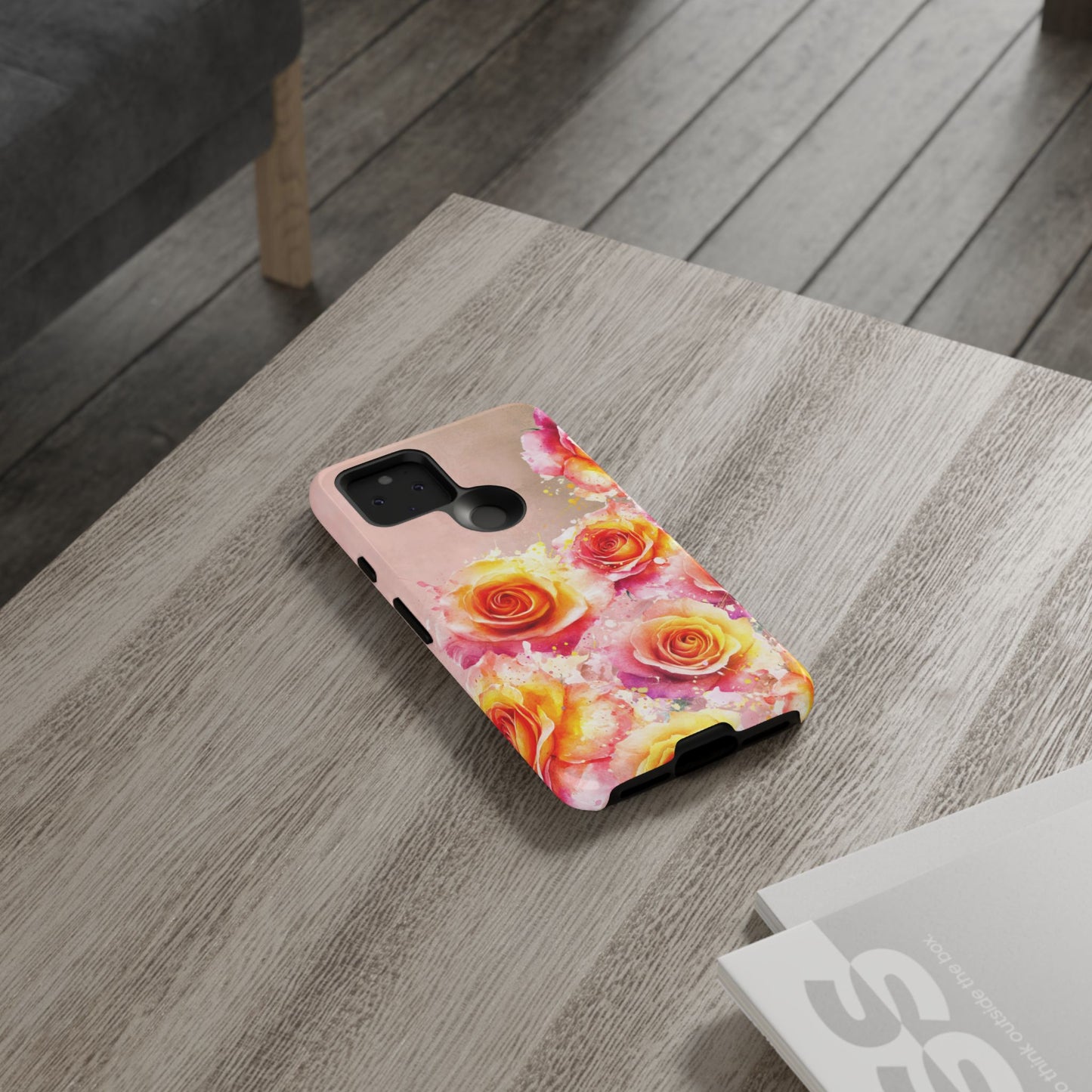 Protective Phone Case – Sunset Roses