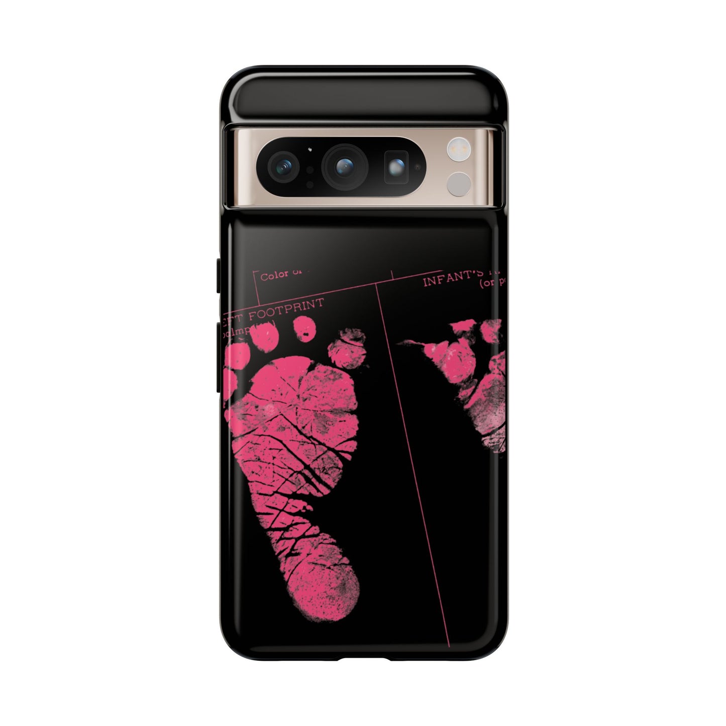 Protective Phone Case – Mom’s Little Pink Footprints