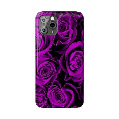 Slim Phone Case – Amethyst Roses