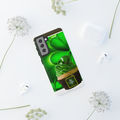 Protective Phone Case – Lucky Clover Cupcake St. Patrick’s Day Design
