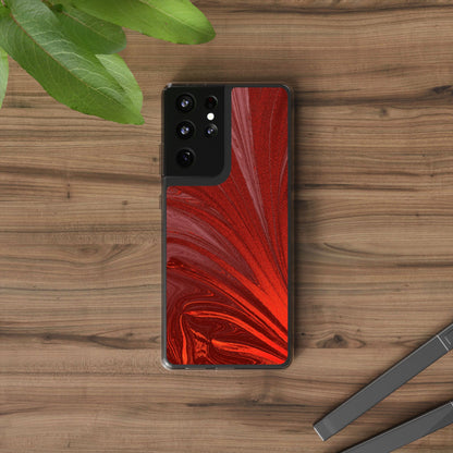 Clear Phone Case – Crimson Current