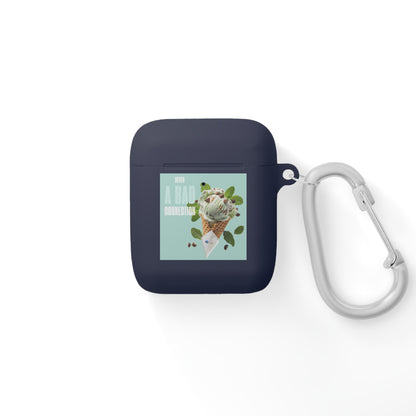 Wireless Earbud Case Cover – Never a Bad Connection Mint Ice Cream Design