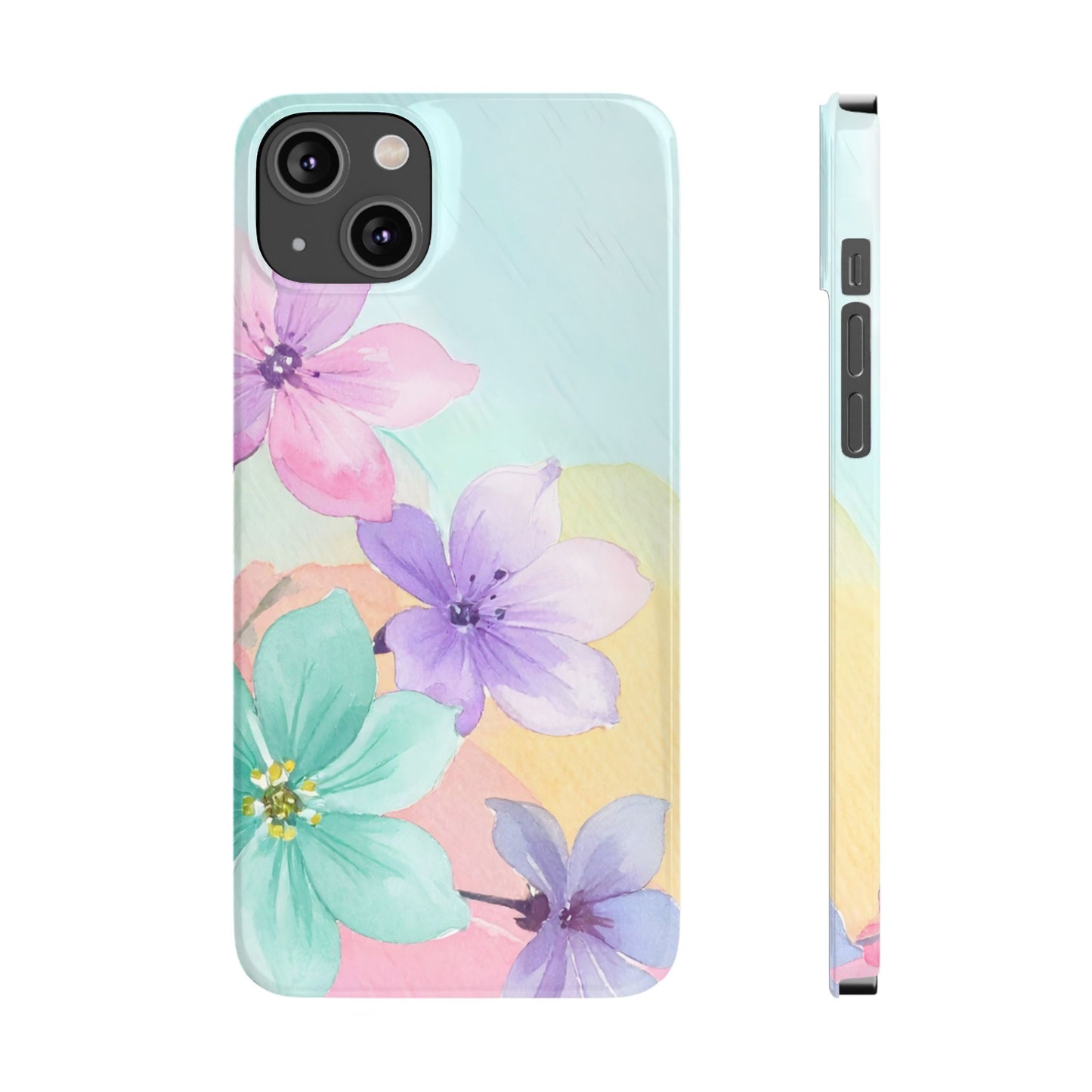 Slim Phone Case – Water Petal