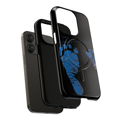 Protective Magnetic Phone Case – Mom’s Little Blue Footprints