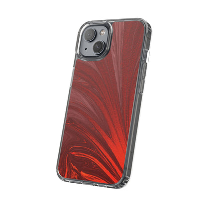 Clear Phone Case – Crimson Current