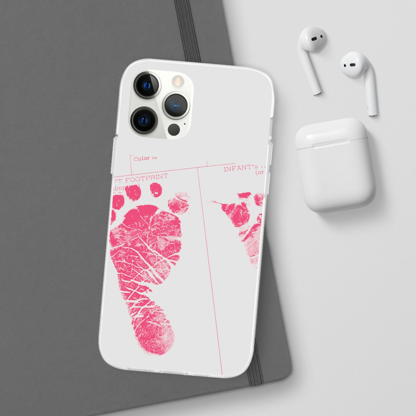 Flexi Case – Mom’s Little Pink Footprints