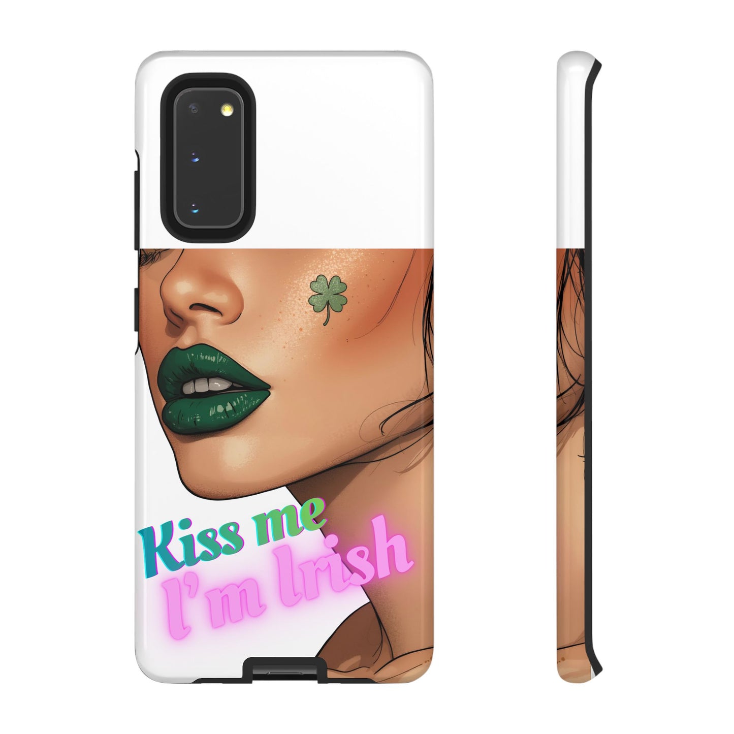 Phone Case – “Kiss Me I’m Irish” St. Patrick’s Day Tough Case