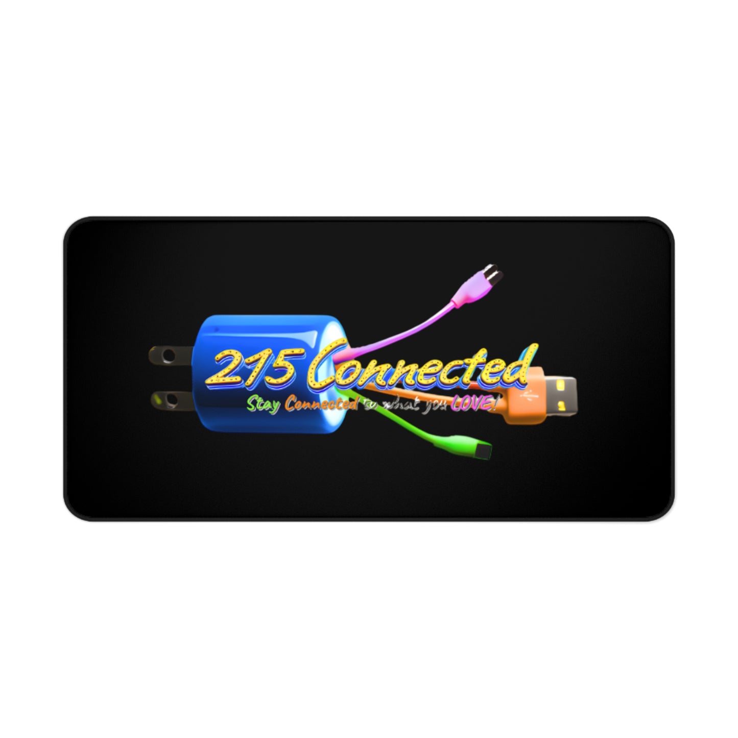 Neoprene Desk Mat – Smooth Non-Slip Surface with 215 Connected Official Logo