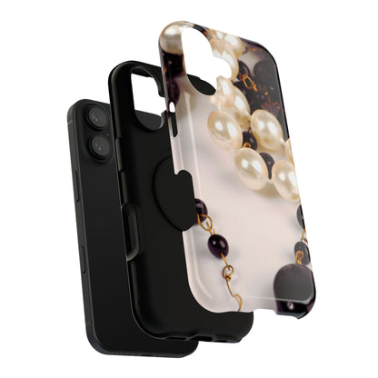 Impact-Resistant Phone Case – Noir Pearl