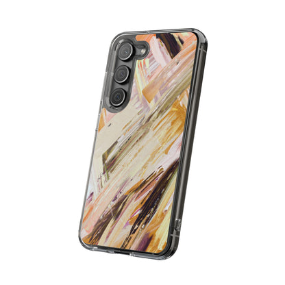 Clear Phone Case – Brush & Bronze