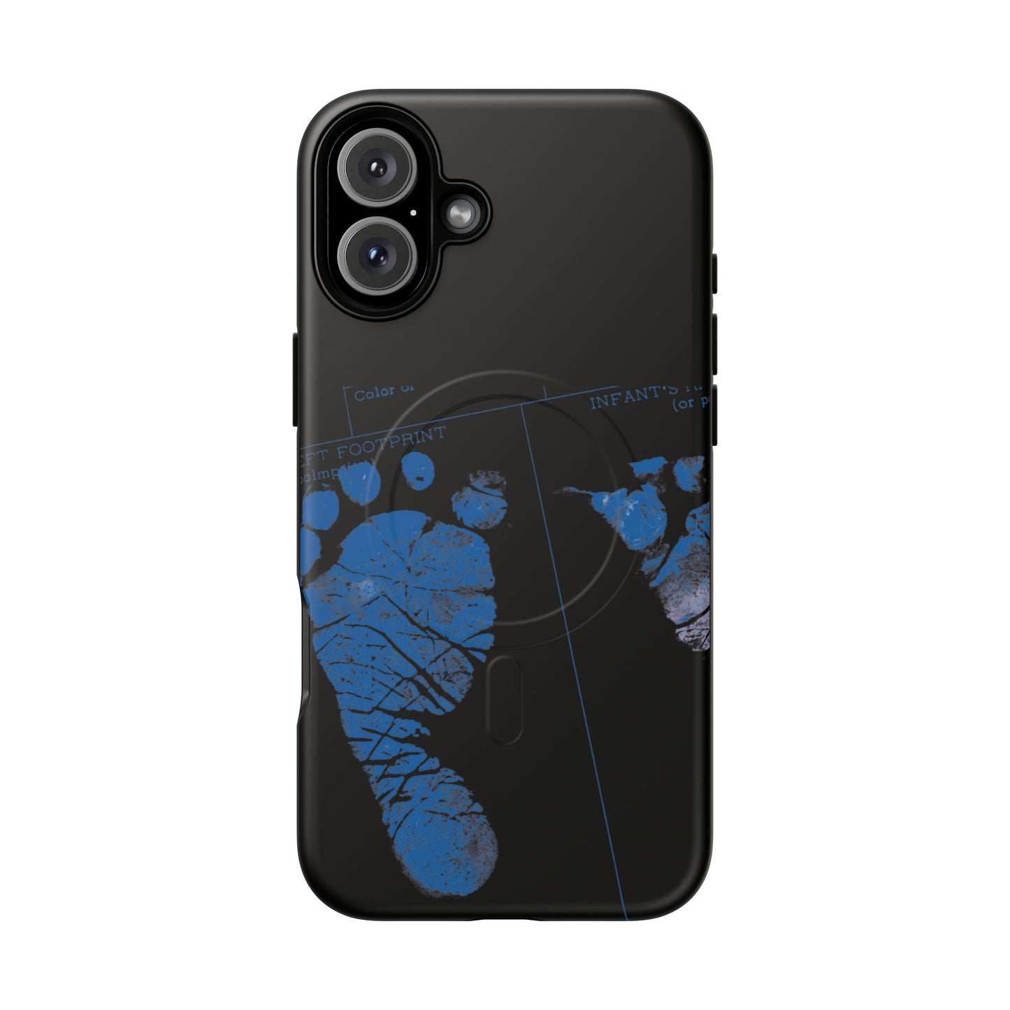 Protective Magnetic Phone Case – Mom’s Little Blue Footprints