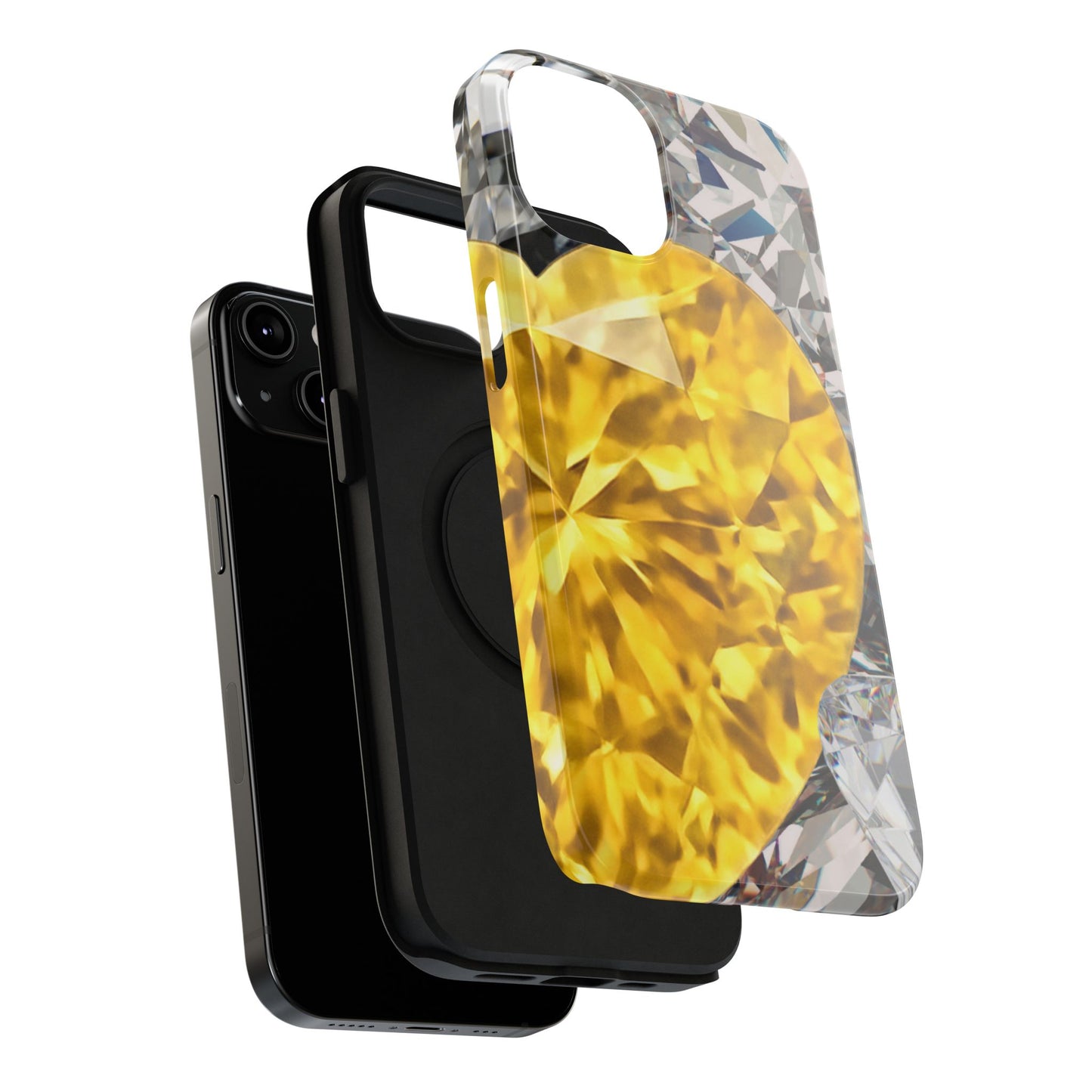 Impact-Resistant Phone Case – Heart of Gold