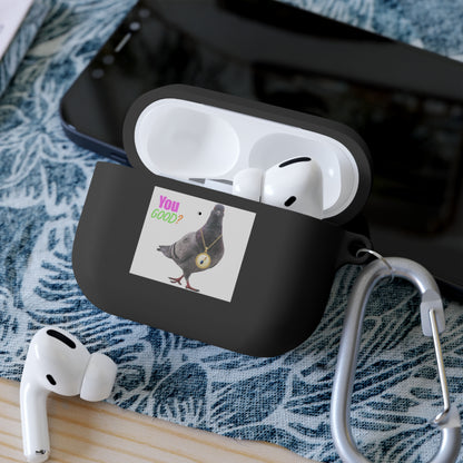 Wireless Earbud Case Cover – Pigeon Design Slim Drop Protection with Carabiner Clip