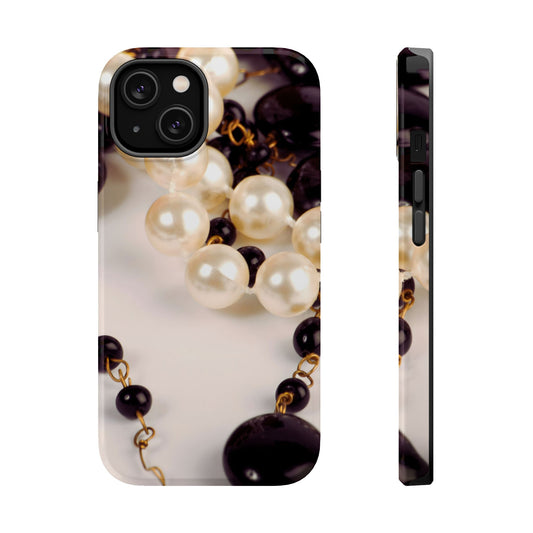 Wireless-Charging Compatible Case – Noir Pearl