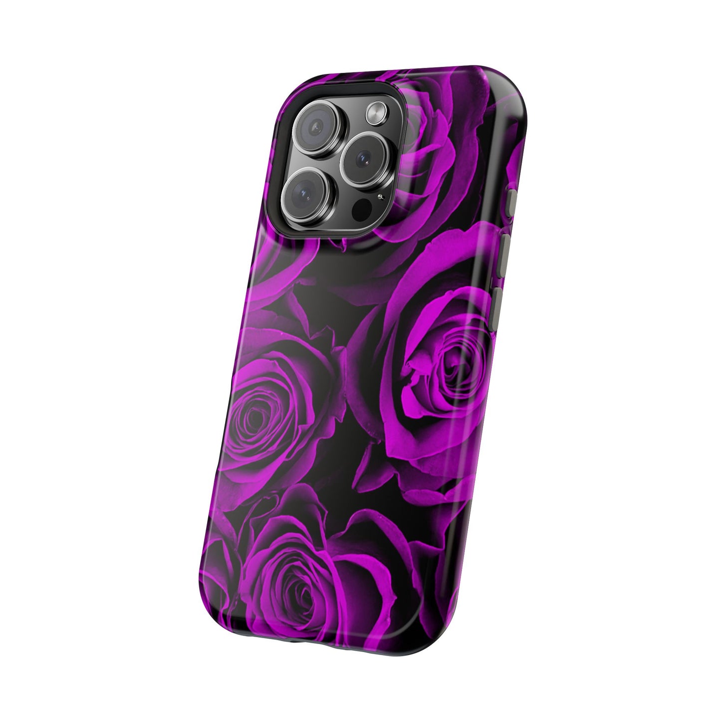 Wireless-Charging Compatible Case – Amethyst Roses